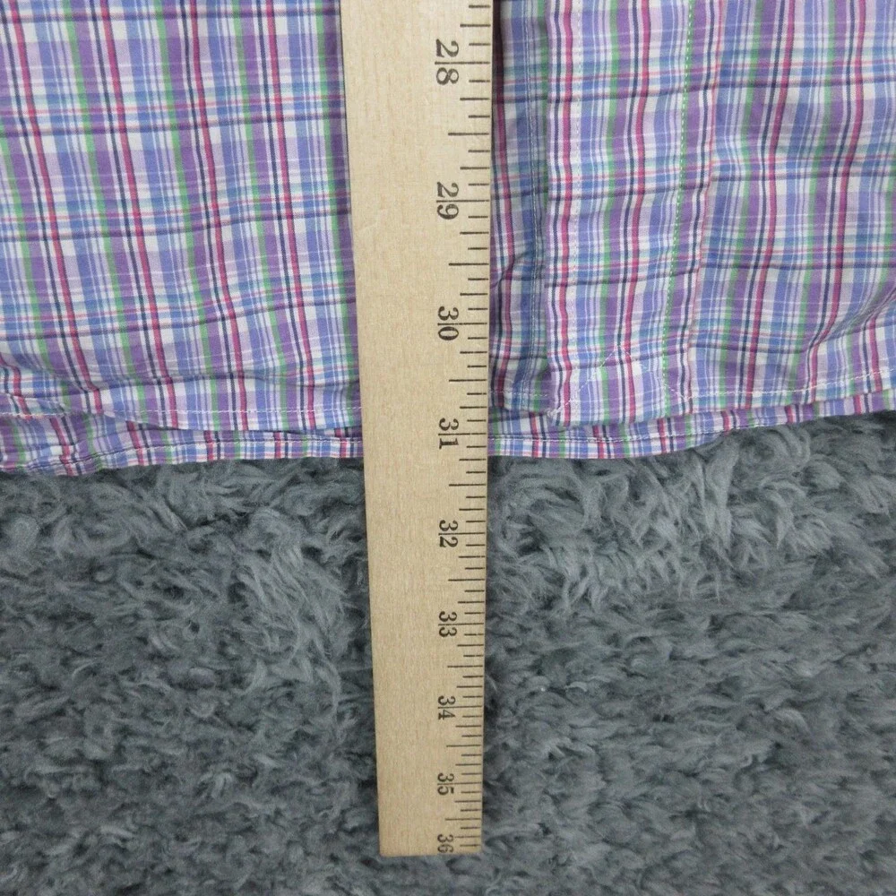 Polo Ralph Lauren Shirt Mens Large 16 Plaid Button Down Classic Dress Shirt